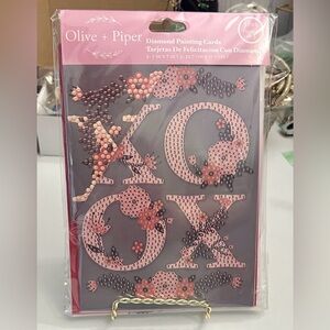 3pk Diamond Painting Cards by Olive + Piper Valentine’s Day NWT
